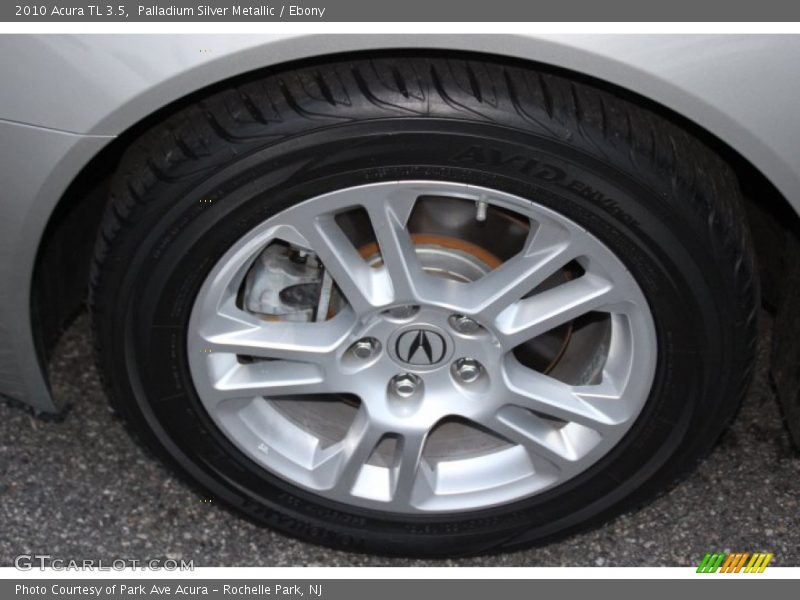Palladium Silver Metallic / Ebony 2010 Acura TL 3.5