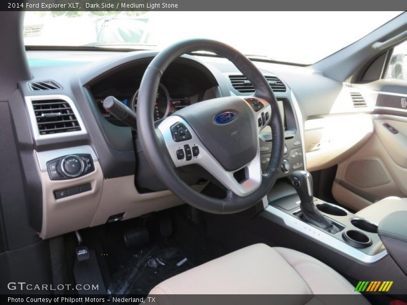 Dark Side / Medium Light Stone 2014 Ford Explorer XLT