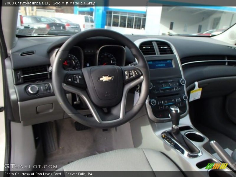 Gold Mist Metallic / Gray 2008 Chevrolet Impala LT