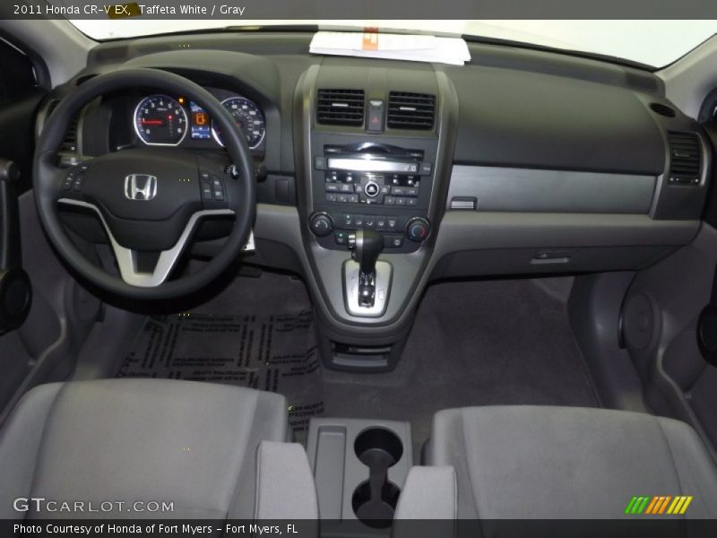 Taffeta White / Gray 2011 Honda CR-V EX