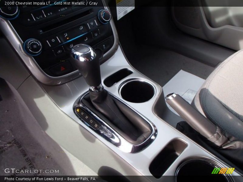 Gold Mist Metallic / Gray 2008 Chevrolet Impala LT