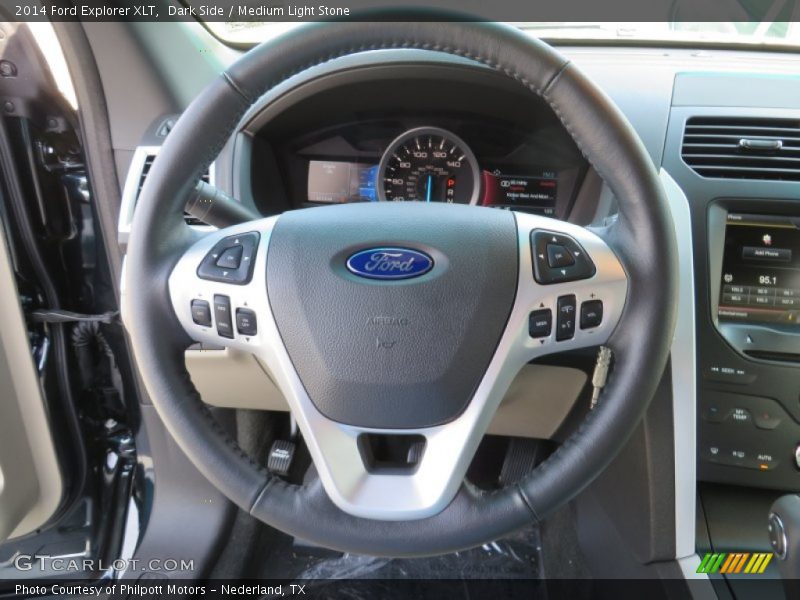 Dark Side / Medium Light Stone 2014 Ford Explorer XLT