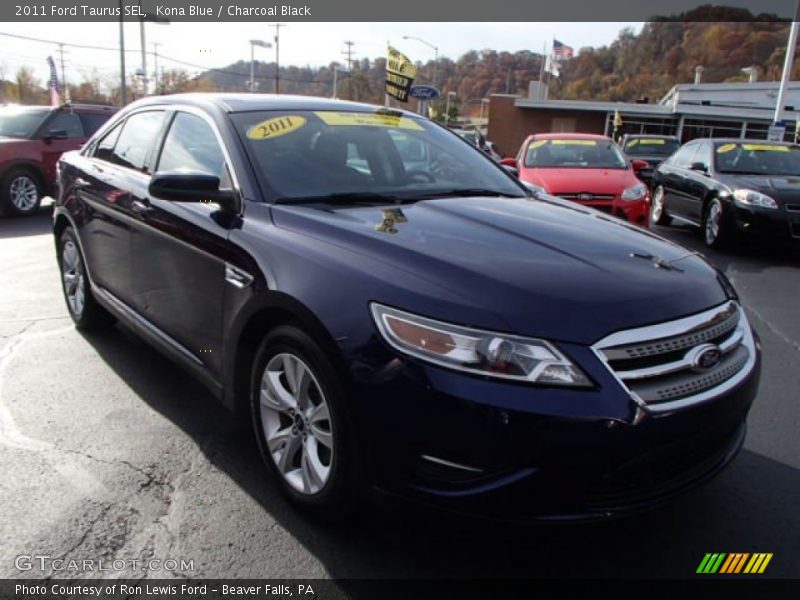 Kona Blue / Charcoal Black 2011 Ford Taurus SEL