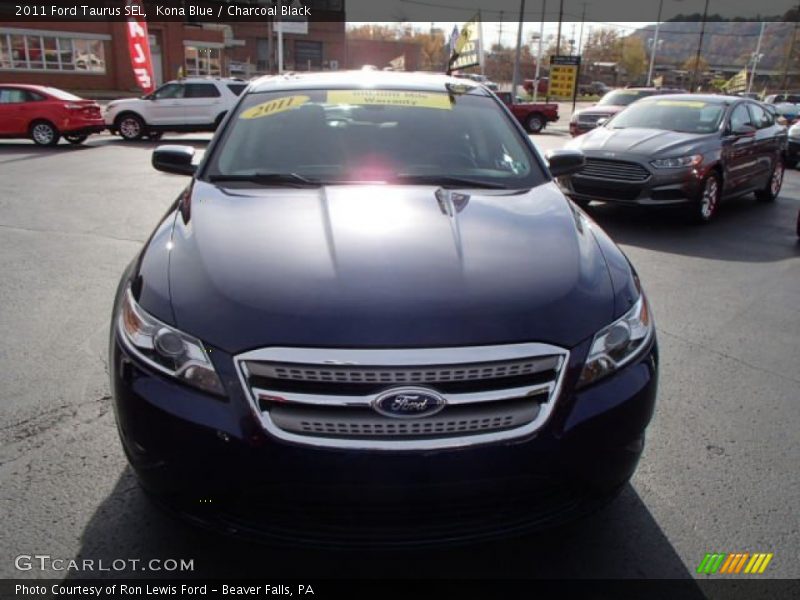 Kona Blue / Charcoal Black 2011 Ford Taurus SEL