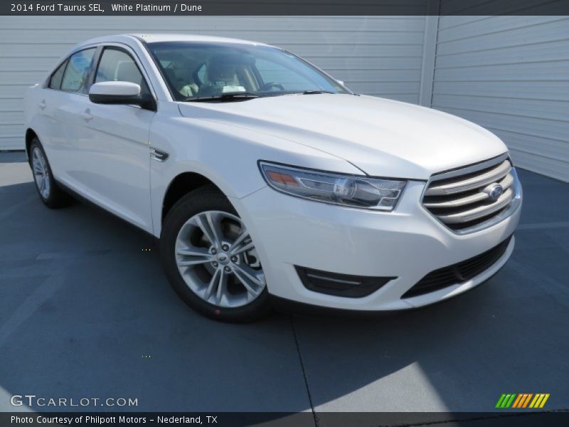 White Platinum / Dune 2014 Ford Taurus SEL