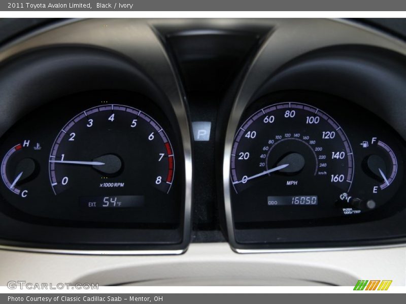 Black / Ivory 2011 Toyota Avalon Limited