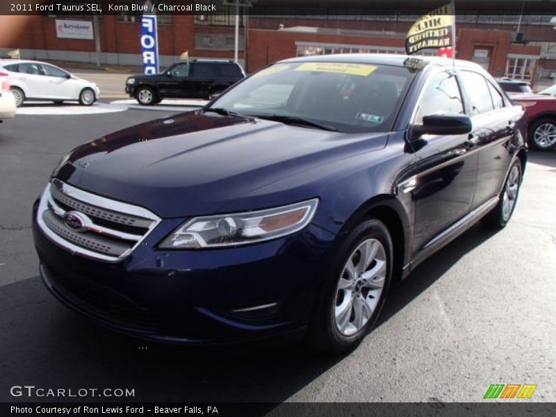 Kona Blue / Charcoal Black 2011 Ford Taurus SEL