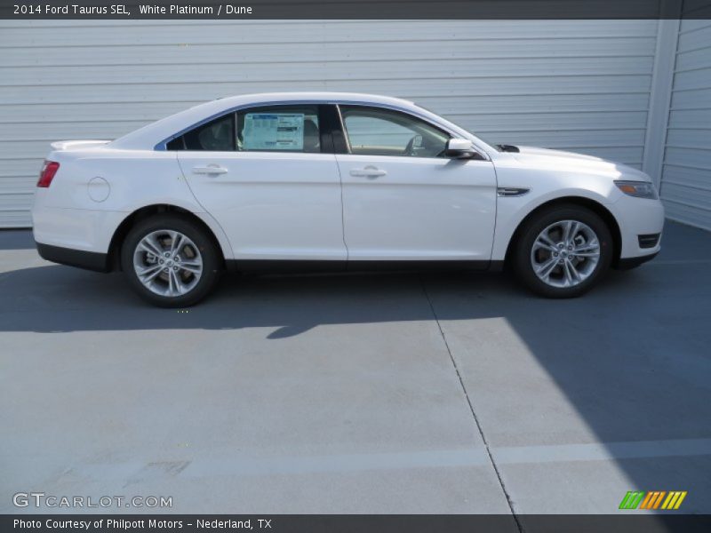 White Platinum / Dune 2014 Ford Taurus SEL