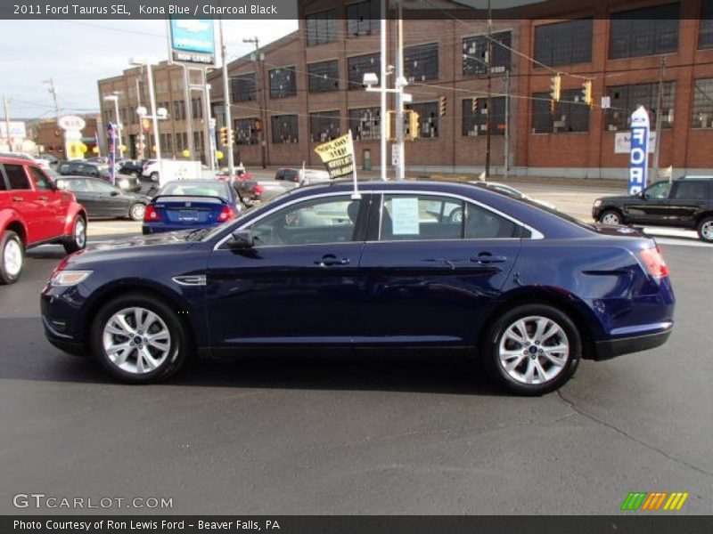 Kona Blue / Charcoal Black 2011 Ford Taurus SEL