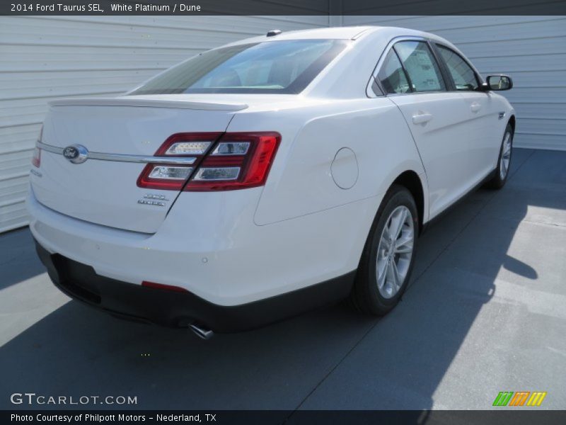 White Platinum / Dune 2014 Ford Taurus SEL