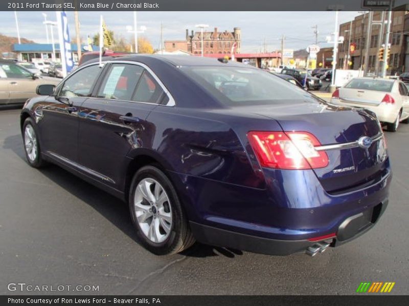 Kona Blue / Charcoal Black 2011 Ford Taurus SEL