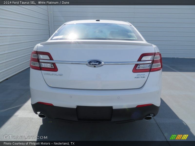 White Platinum / Dune 2014 Ford Taurus SEL