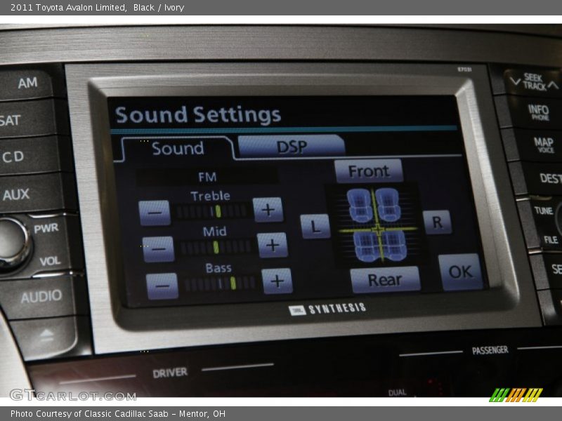 Black / Ivory 2011 Toyota Avalon Limited