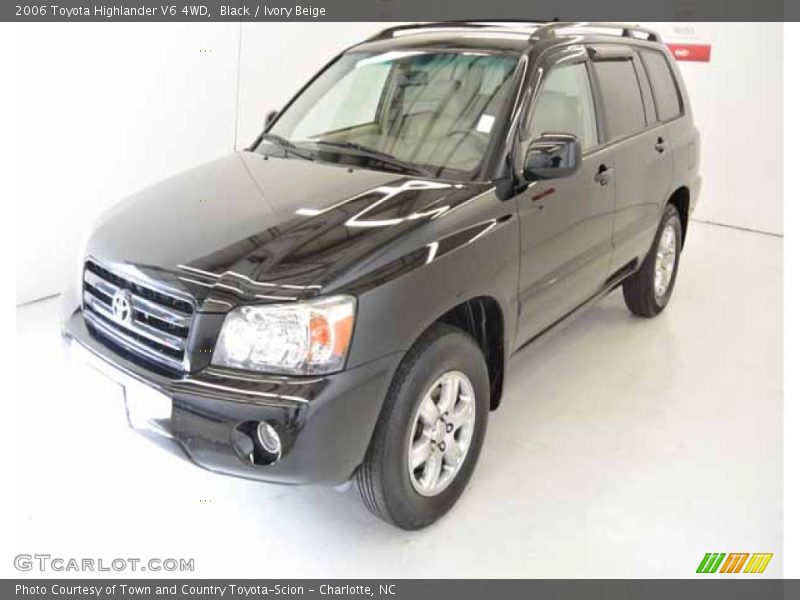Black / Ivory Beige 2006 Toyota Highlander V6 4WD