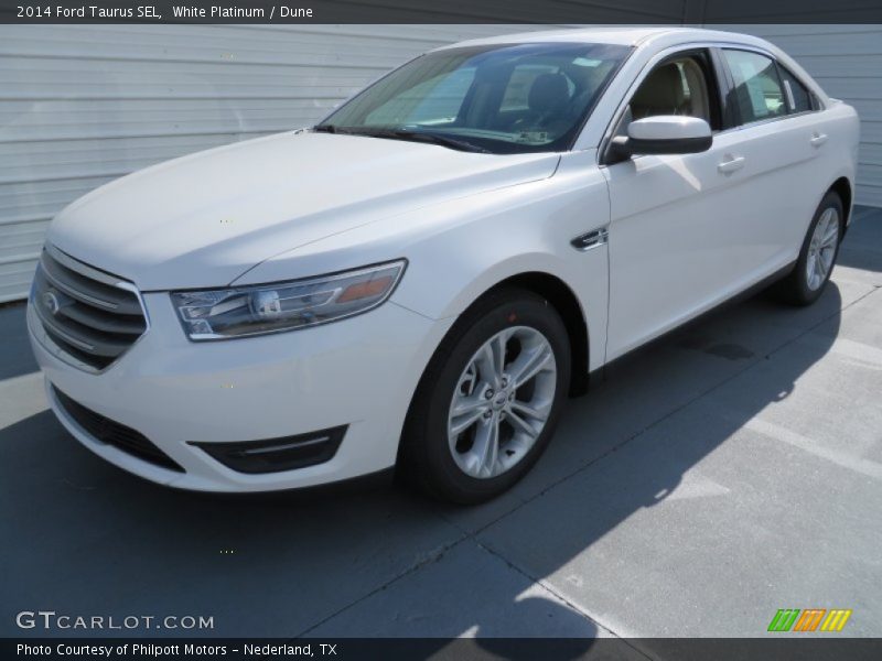 White Platinum / Dune 2014 Ford Taurus SEL