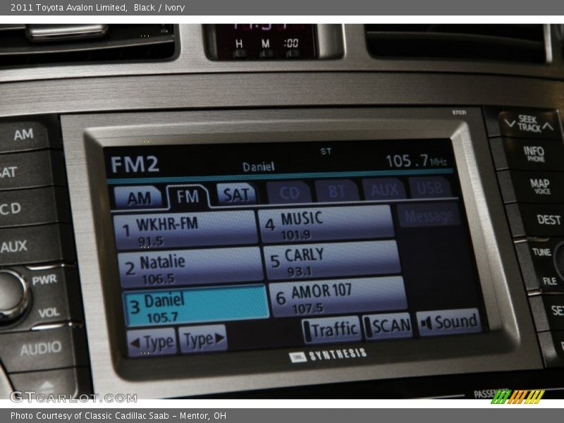 Black / Ivory 2011 Toyota Avalon Limited