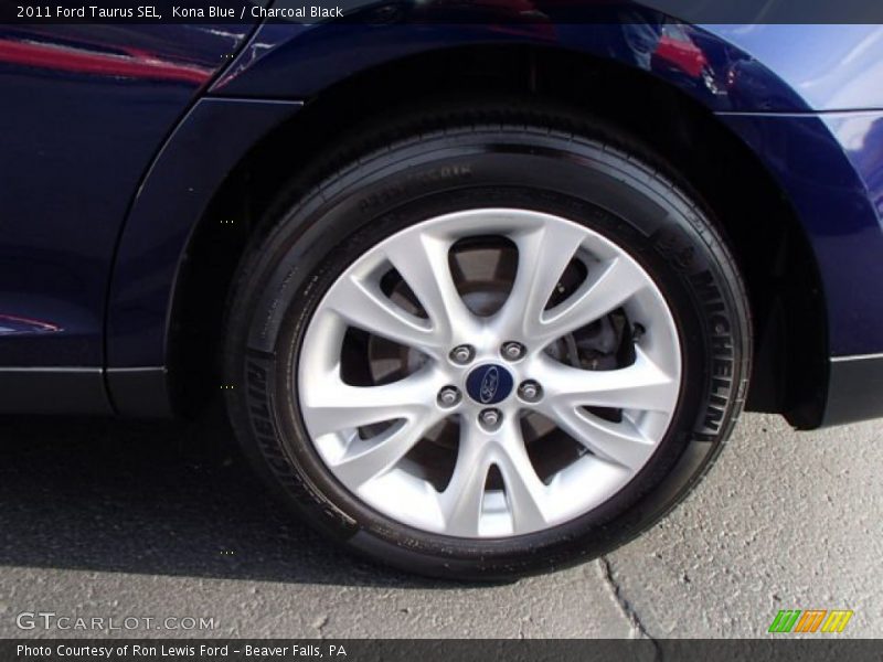 Kona Blue / Charcoal Black 2011 Ford Taurus SEL