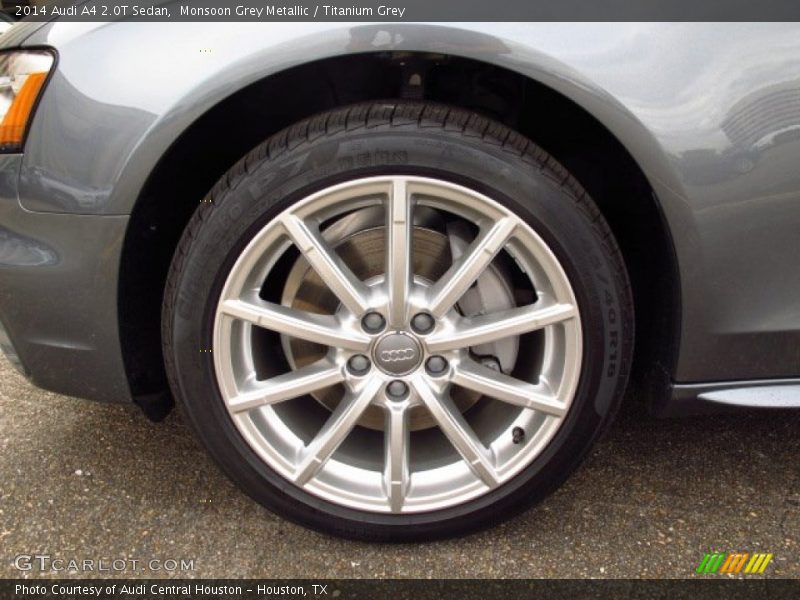 Monsoon Grey Metallic / Titanium Grey 2014 Audi A4 2.0T Sedan