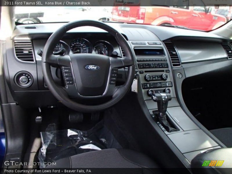 Kona Blue / Charcoal Black 2011 Ford Taurus SEL