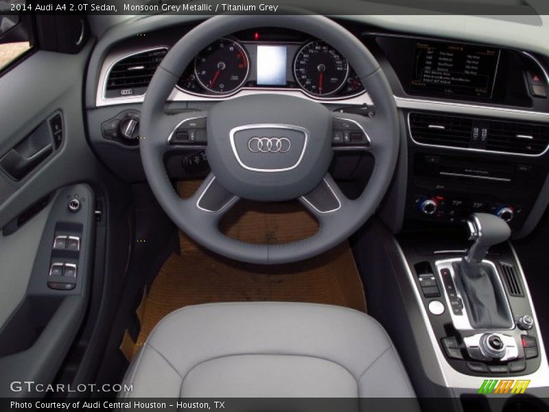 Monsoon Grey Metallic / Titanium Grey 2014 Audi A4 2.0T Sedan