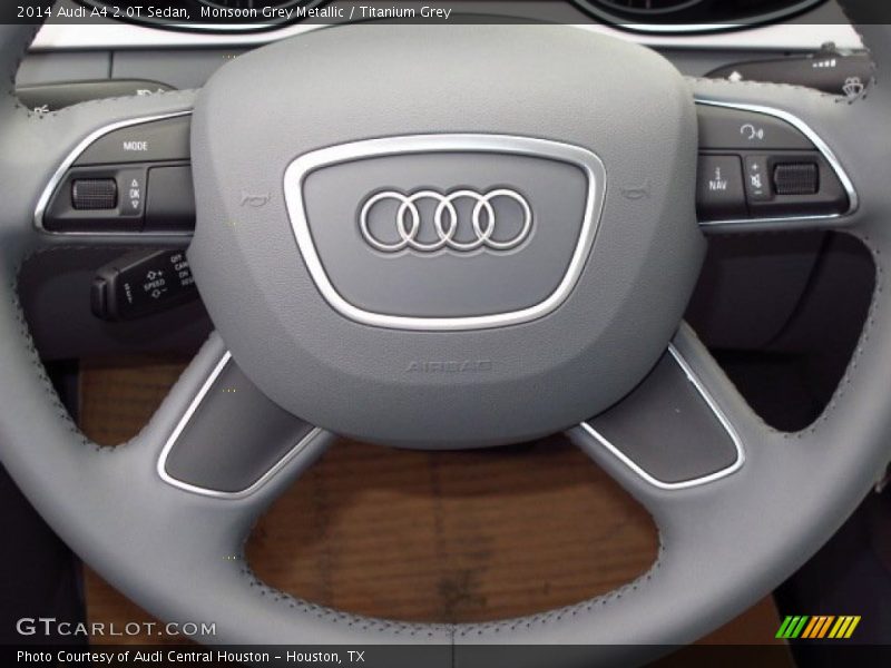 Monsoon Grey Metallic / Titanium Grey 2014 Audi A4 2.0T Sedan