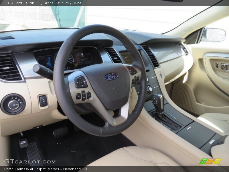 White Platinum / Dune 2014 Ford Taurus SEL