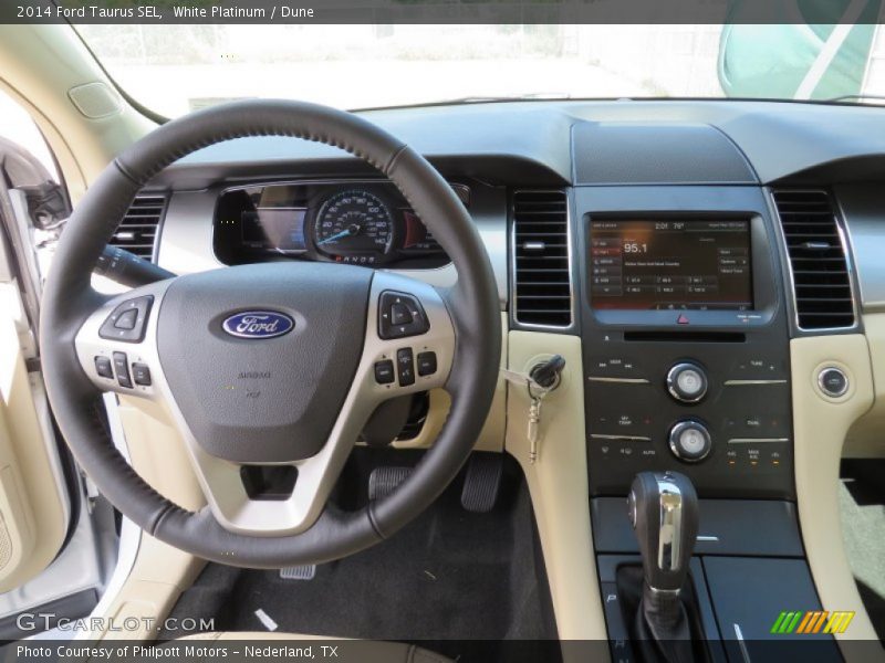 White Platinum / Dune 2014 Ford Taurus SEL
