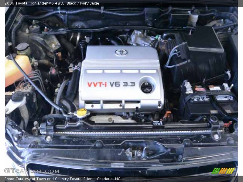 Black / Ivory Beige 2006 Toyota Highlander V6 4WD