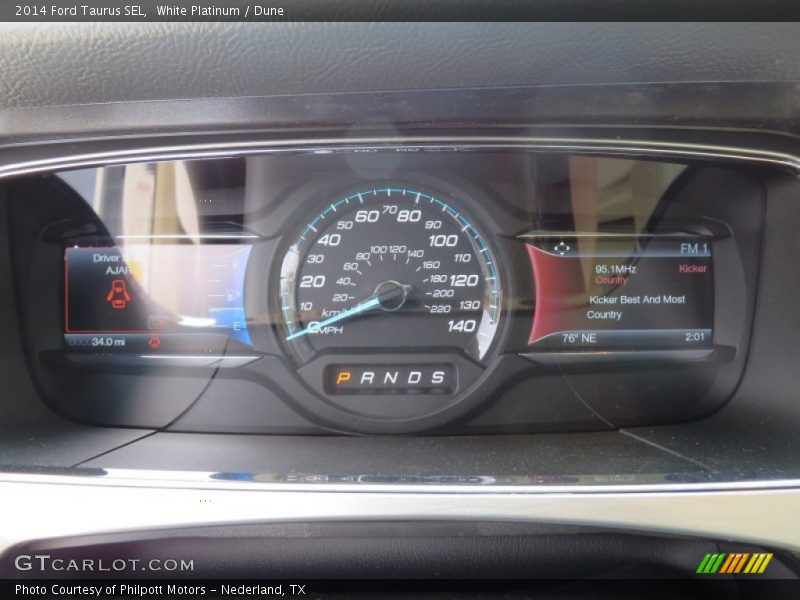 White Platinum / Dune 2014 Ford Taurus SEL