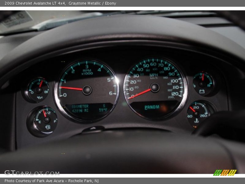Graystone Metallic / Ebony 2009 Chevrolet Avalanche LT 4x4