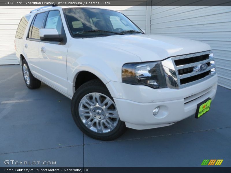 White Platinum / Charcoal Black 2014 Ford Expedition Limited