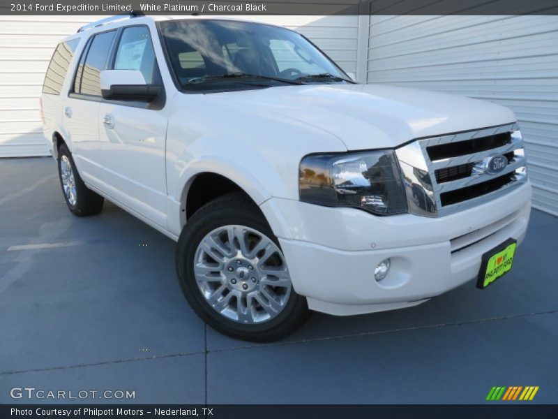 White Platinum / Charcoal Black 2014 Ford Expedition Limited