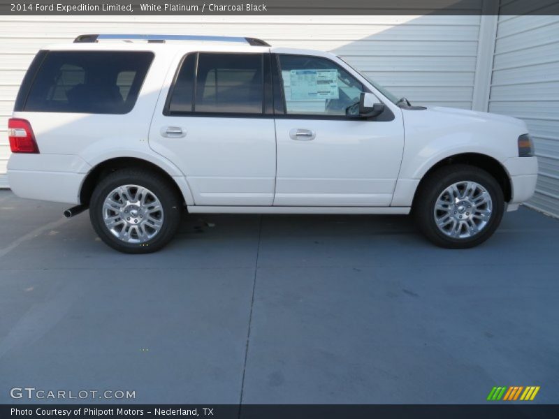 White Platinum / Charcoal Black 2014 Ford Expedition Limited