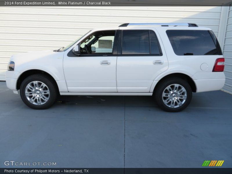 White Platinum / Charcoal Black 2014 Ford Expedition Limited