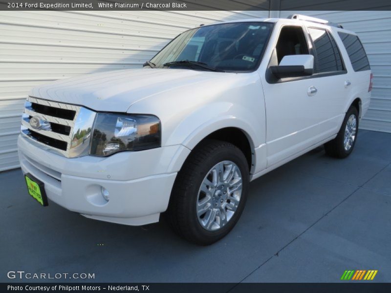 White Platinum / Charcoal Black 2014 Ford Expedition Limited