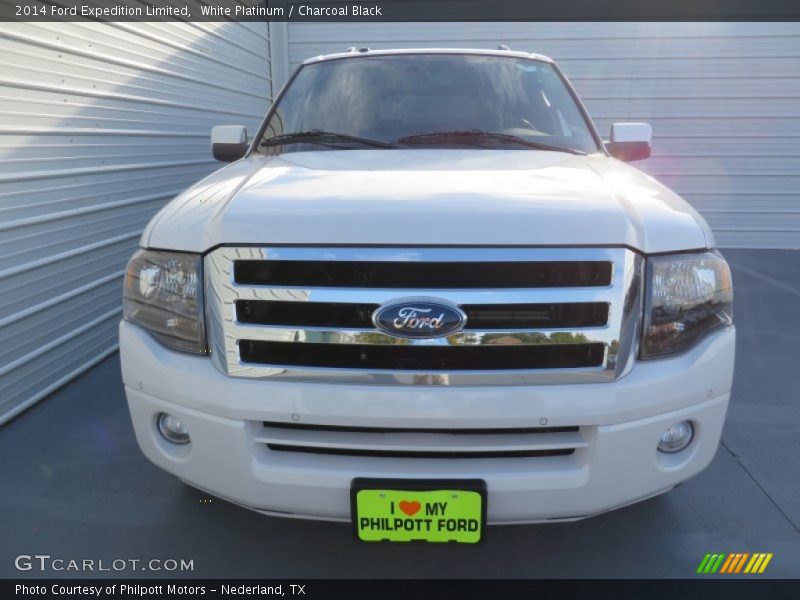 White Platinum / Charcoal Black 2014 Ford Expedition Limited