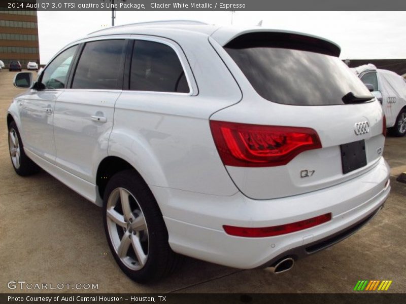 Glacier White Metallic / Espresso 2014 Audi Q7 3.0 TFSI quattro S Line Package