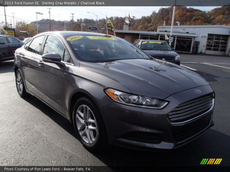 Sterling Gray Metallic / Charcoal Black 2013 Ford Fusion SE
