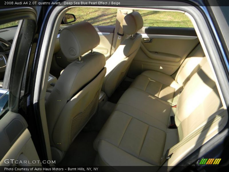 Deep Sea Blue Pearl Effect / Beige 2008 Audi A4 2.0T quattro Avant