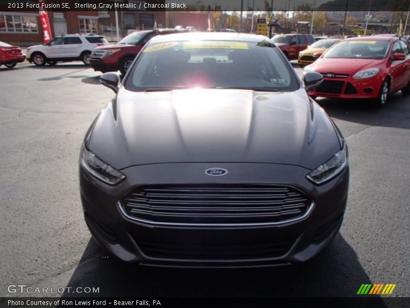Sterling Gray Metallic / Charcoal Black 2013 Ford Fusion SE
