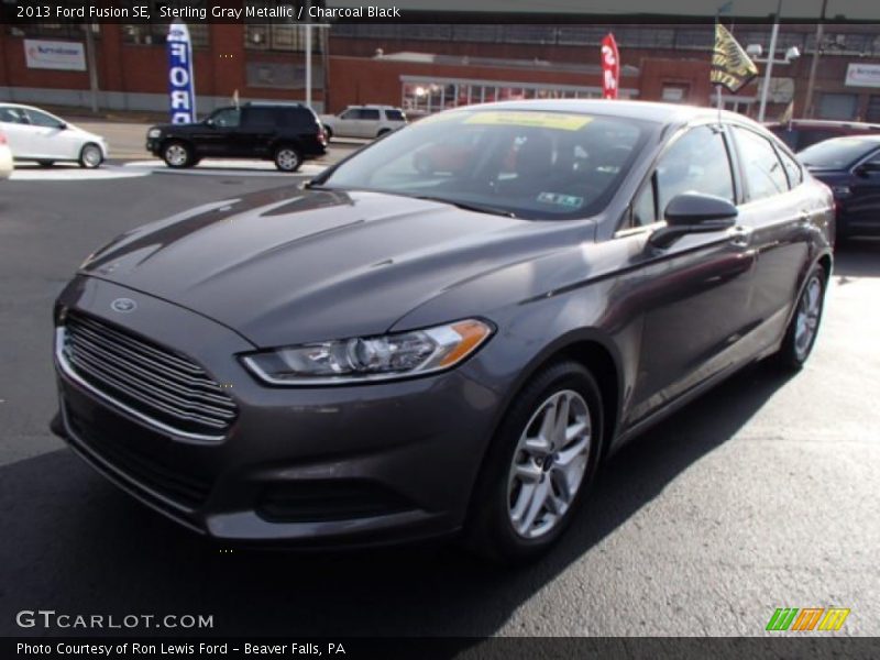 Sterling Gray Metallic / Charcoal Black 2013 Ford Fusion SE