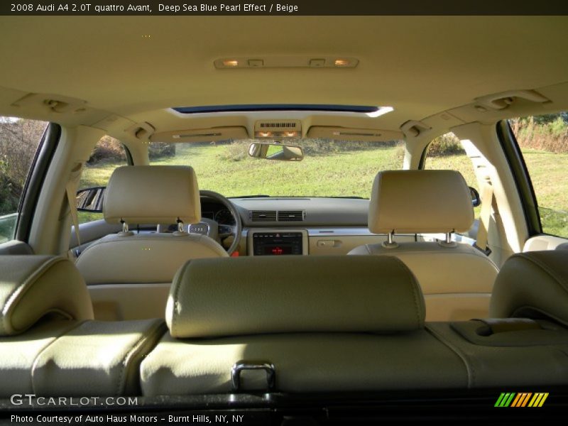 Deep Sea Blue Pearl Effect / Beige 2008 Audi A4 2.0T quattro Avant