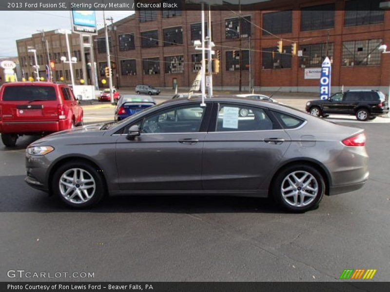 Sterling Gray Metallic / Charcoal Black 2013 Ford Fusion SE