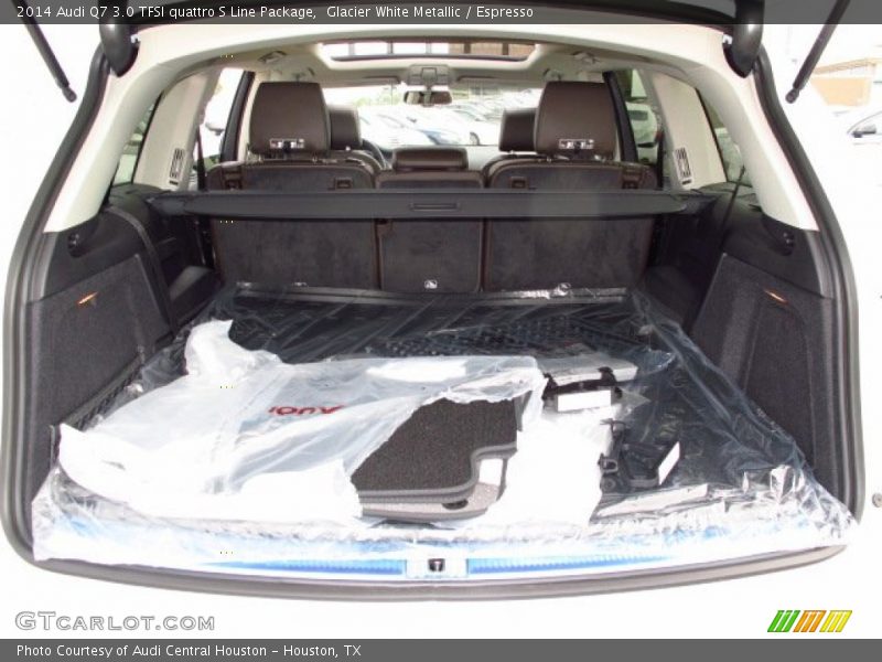 Glacier White Metallic / Espresso 2014 Audi Q7 3.0 TFSI quattro S Line Package