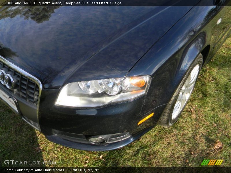 Deep Sea Blue Pearl Effect / Beige 2008 Audi A4 2.0T quattro Avant