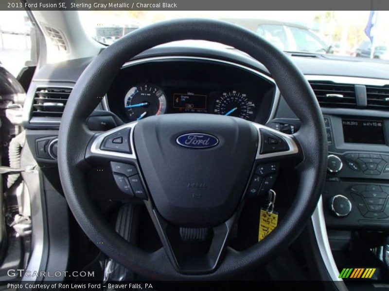 Sterling Gray Metallic / Charcoal Black 2013 Ford Fusion SE