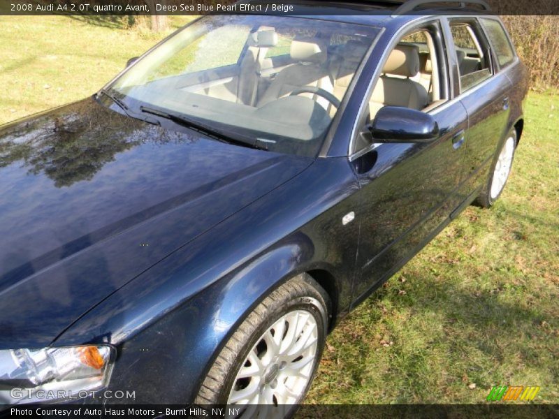 Deep Sea Blue Pearl Effect / Beige 2008 Audi A4 2.0T quattro Avant