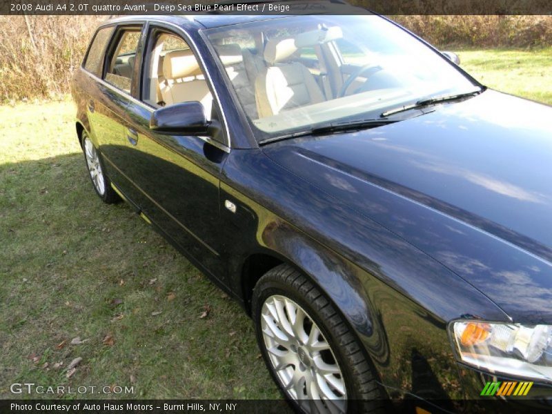 Deep Sea Blue Pearl Effect / Beige 2008 Audi A4 2.0T quattro Avant