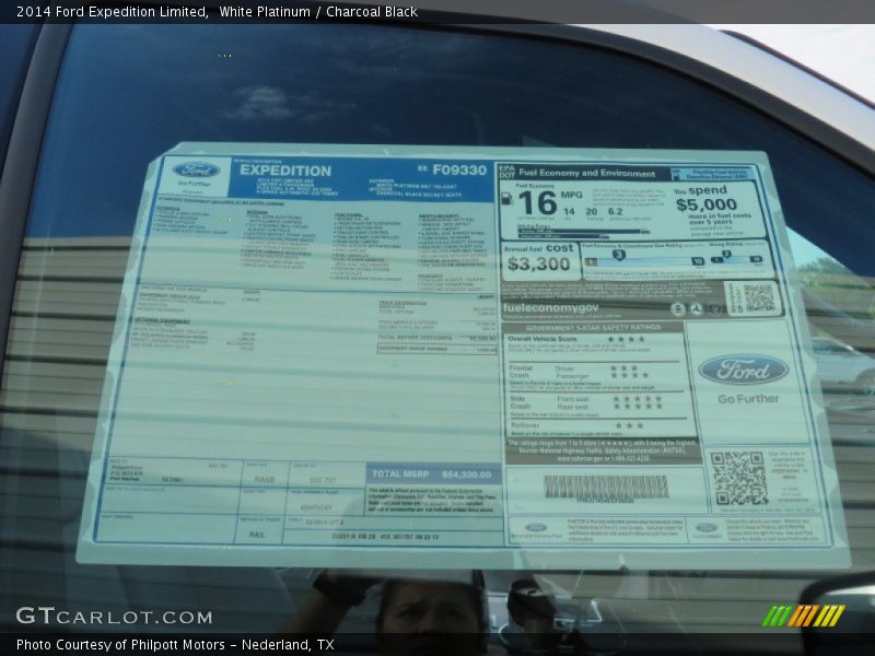 White Platinum / Charcoal Black 2014 Ford Expedition Limited
