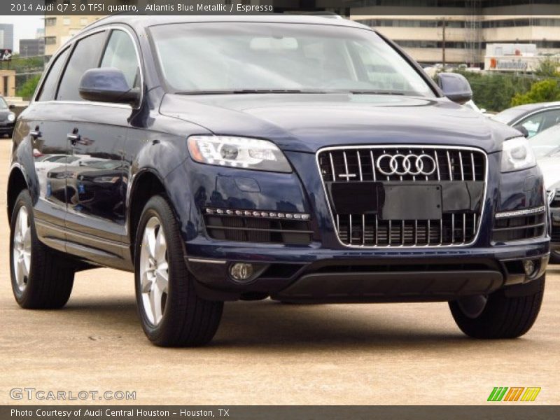 Atlantis Blue Metallic / Espresso 2014 Audi Q7 3.0 TFSI quattro